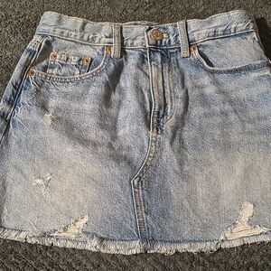 Zara Girls: Distressed Denim Mini Skirt. Size 9-10. Excellent Cond, Asking $15